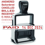Trodat Professional 5117 Multi-Phrase & Date Stamp (Military)